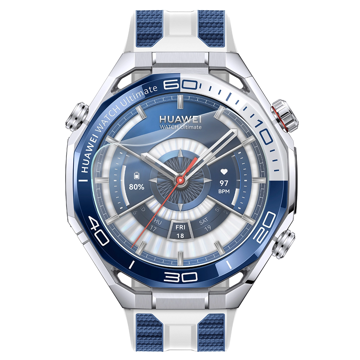 Dopasowany Bizon Watch Film Hydrogel Duo dla Huawei Watch Ultimate 2